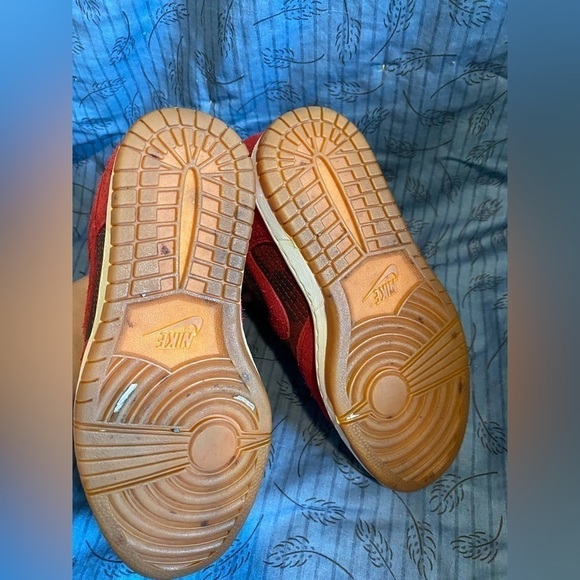 Nike dunks sky high noble red suede camo hidden wedge sneaker 5.5 - Picture 5 of 8